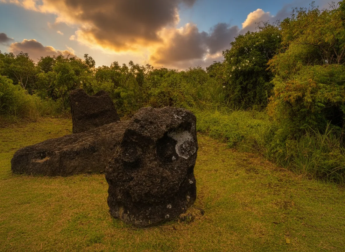 Forget Easter Island – on the remote Pacific island of Babeldaob, massive, mysterious stone monoliths, some carved with faces, stand silently, hinting at an ancient, forgotten civilization.