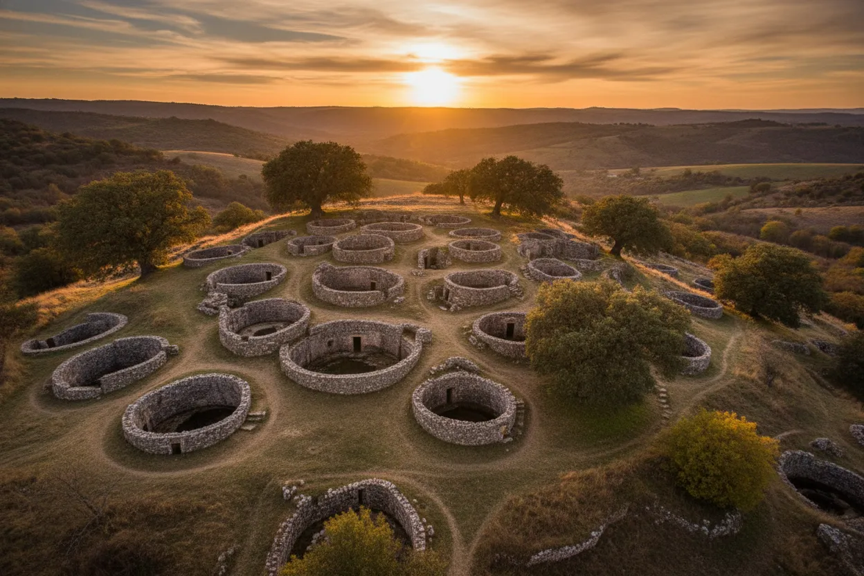 Discover a surreal 'village' in southern Italy where over 100 tiny, semi-subterranean dwellings are carved directly into soft tufa rock.