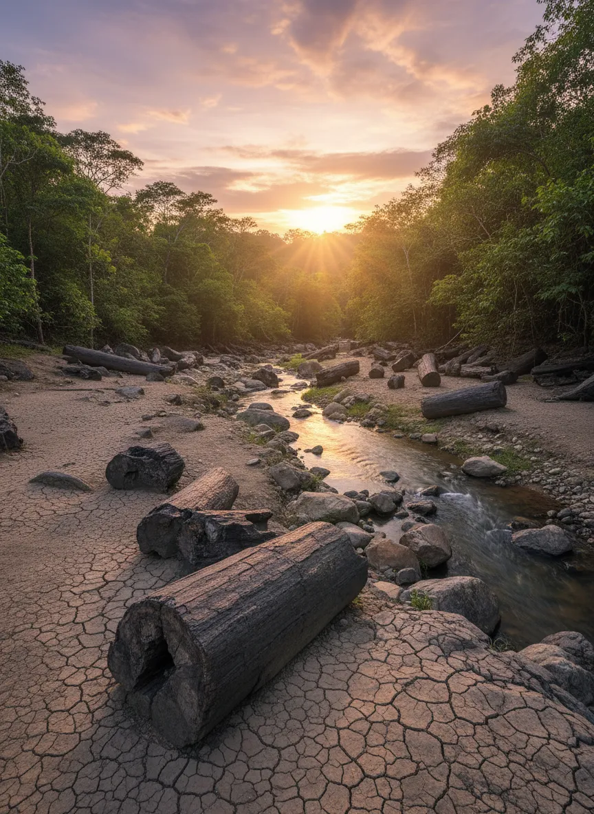 Imagine walking through a fossilized forest older than the dinosaurs, where trees lie calcified as if frozen mid-fall 100 million years ago.