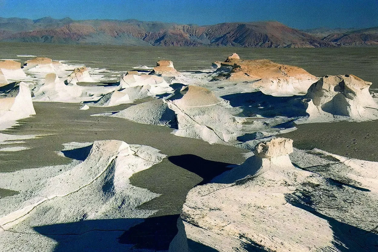 Imagine stepping onto another planet in Argentina's high desert, where an entire landscape is sculpted from impossibly white, volcanic pumice, forming a surreal, moon-like labyrinth.