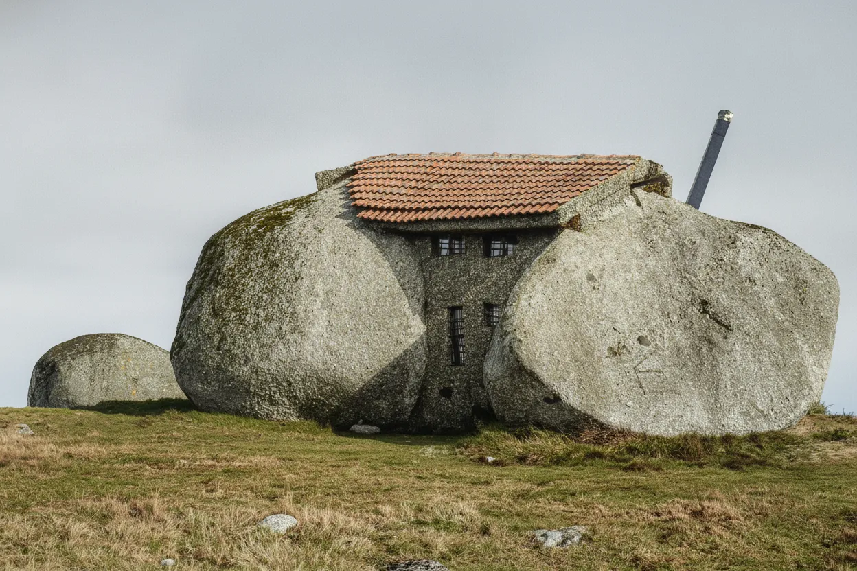 Panoramic view of the lush, green Fafe mountains surrounding Casa do Penedo, highlighting the serene natural landscape of Northern Portugal.