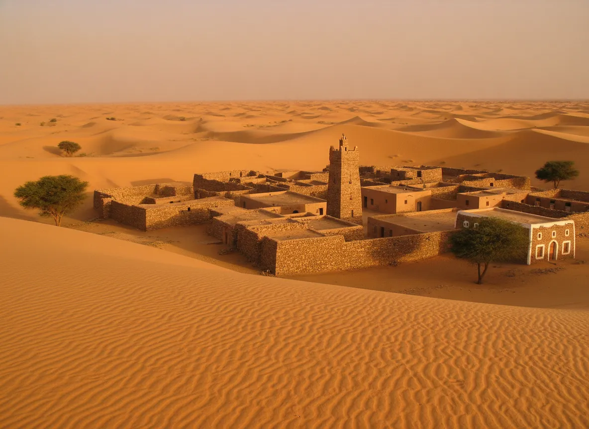 Deep in the scorching Mauritanian desert, a ghost-like city of sand-blasted stone preserves a forgotten intellectual legacy from a time when it was a beacon of Islamic scholarship.
