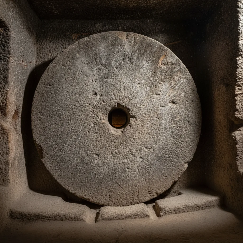 Entrance to Derinkuyu Underground City, showing the narrow passage descending into the earth.