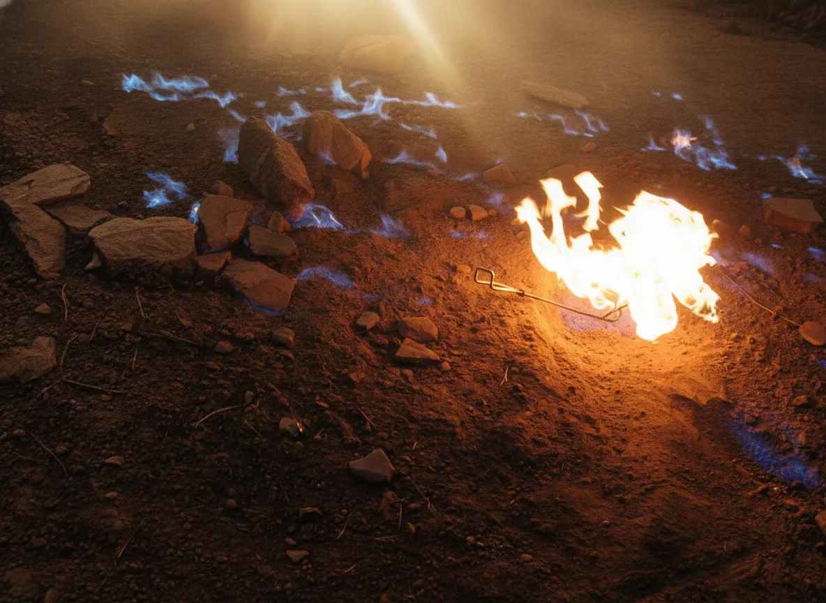 Imagine a remote patch of earth where flames dance eternally, fueled by unseen forces from deep below, a natural phenomenon that has fascinated locals for centuries.