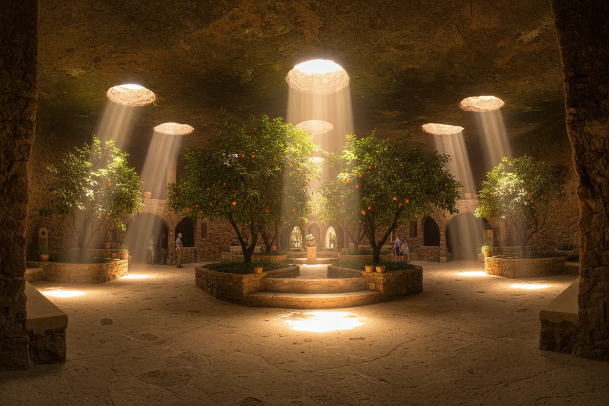 Imagine an entire underground city, hand-dug over 40 years by a single man, featuring courtyards, grottos, and fruit trees flourishing beneath the scorching California sun.