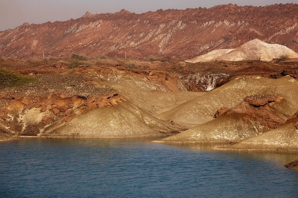 Imagine an entire island where the very earth beneath your feet shimmers in every color of the rainbow, creating a psychedelic landscape unlike anything on Earth.