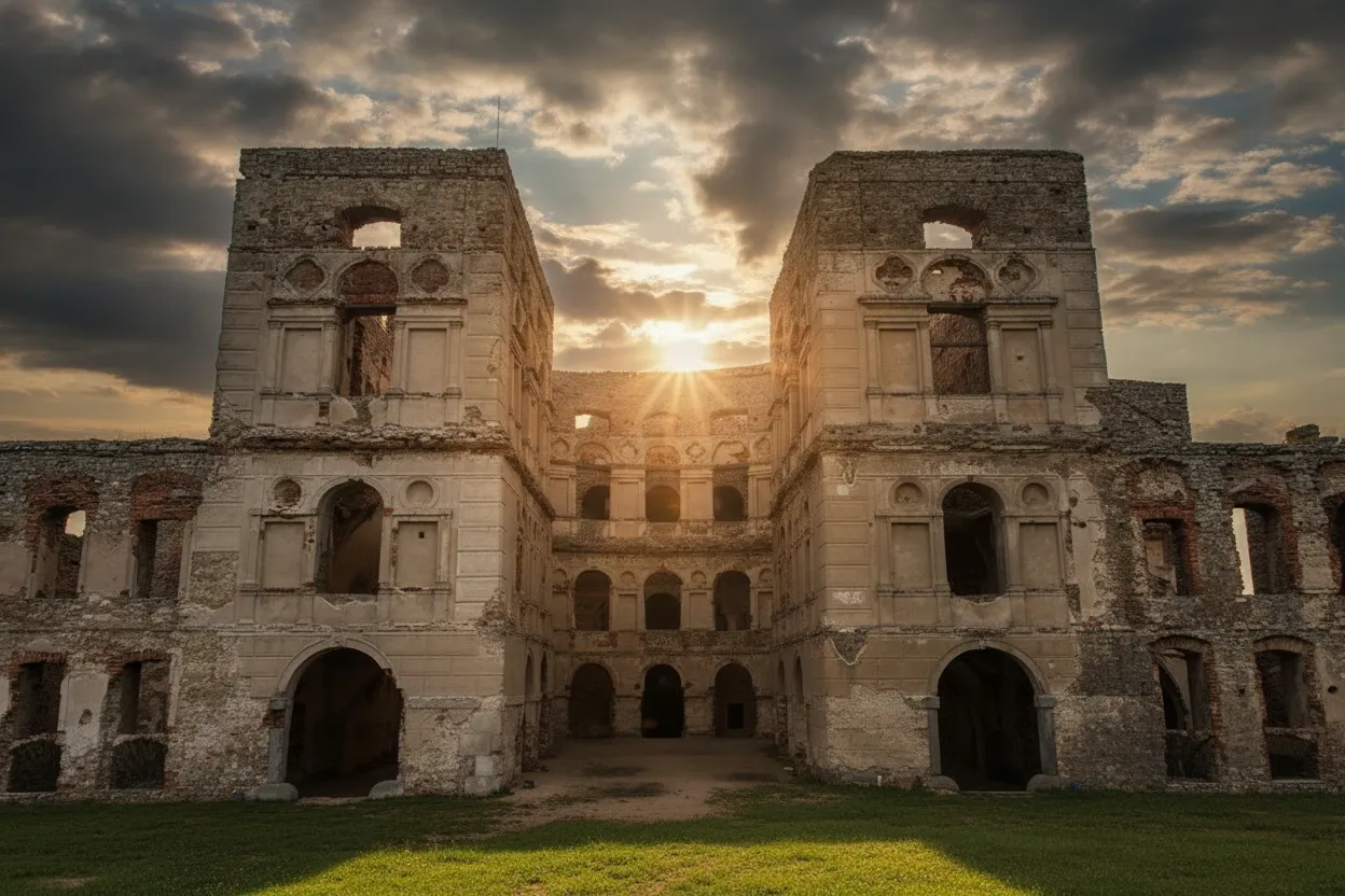 This colossal 17th-century castle, designed with an architectural calendar and zodiac, was mysteriously abandoned after just 11 years and stands as one of Poland's grandest, yet forgotten, ruins.