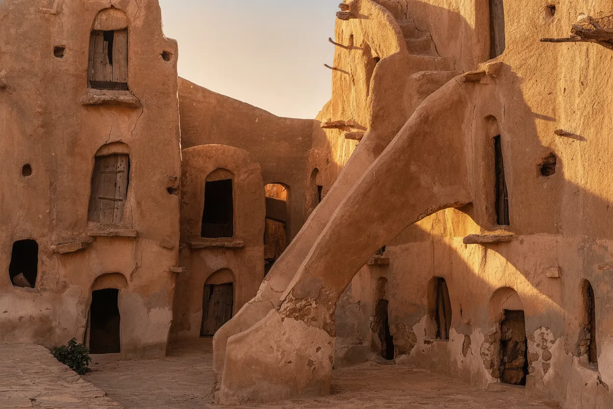 Imagine a desert fortress made of hundreds of stacked, cave-like rooms, not for royalty, but to safeguard a community's most precious asset: grain.