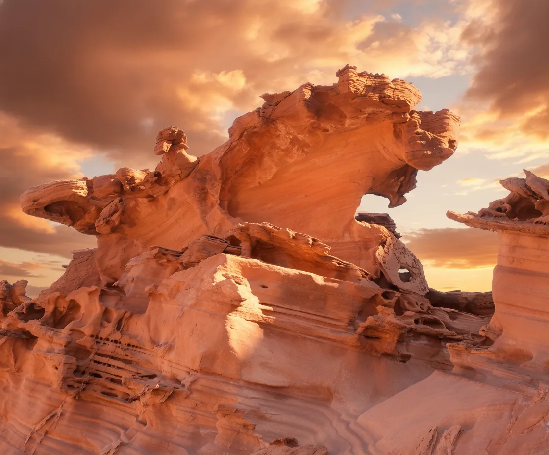 Hidden deep in the Nevada desert lies a landscape so alien, its delicate, crimson sandstone formations look less like Earth and more like an extraterrestrial art gallery.