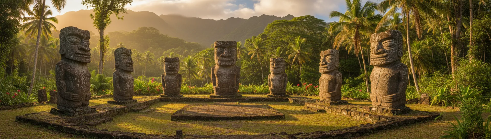 Megalithic Tiki Statues of Nuku Hiva (Taipivai Valley Complex)