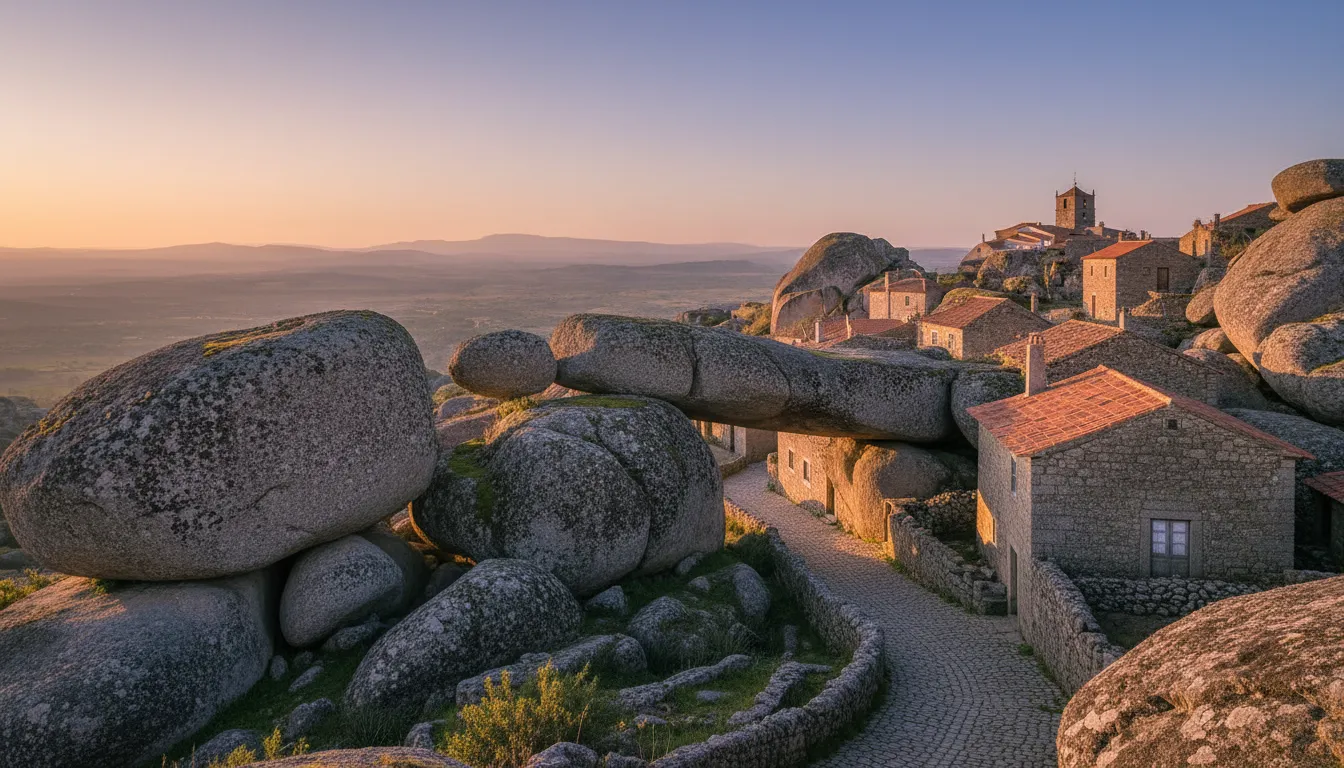 Imagine a village where giant boulders aren't just part of the landscape, but *are* the houses, with homes carved directly into the granite, and streets winding beneath colossal stones that serve as roofs.