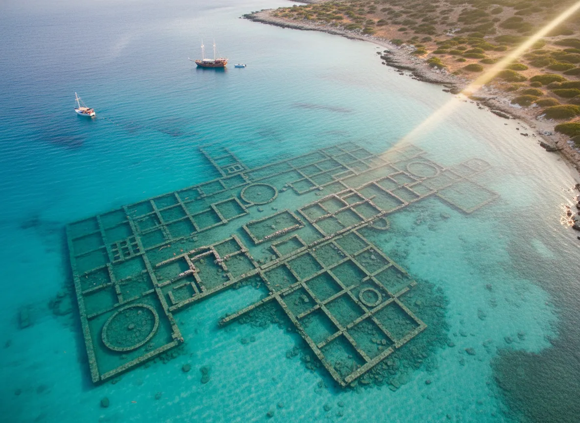 Dive into the Aegean Sea and discover a meticulously preserved 5,000-year-old Bronze Age city, older than any other known submerged settlement.