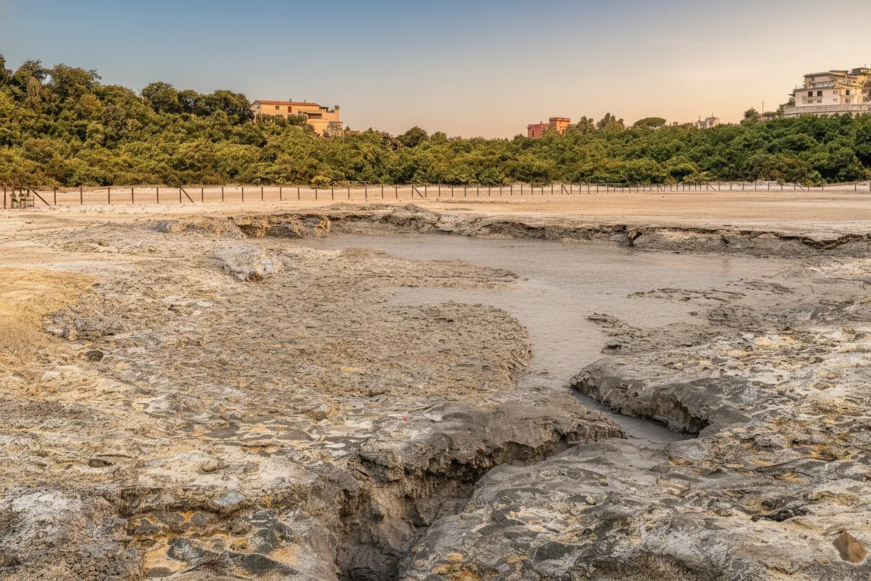 Beneath the bustling streets of Naples lies a restless supervolcano, its ancient caldera simmering with an infernal past and a bubbling, fumarolic present.
