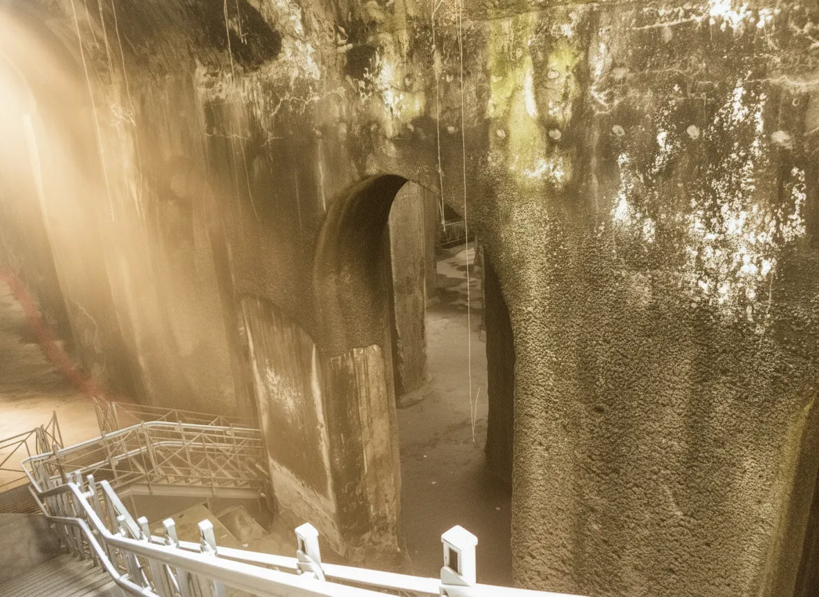 Imagine descending into a colossal underground cathedral, not carved by faith, but engineered by ancient Romans to hold an entire fleet's worth of water.