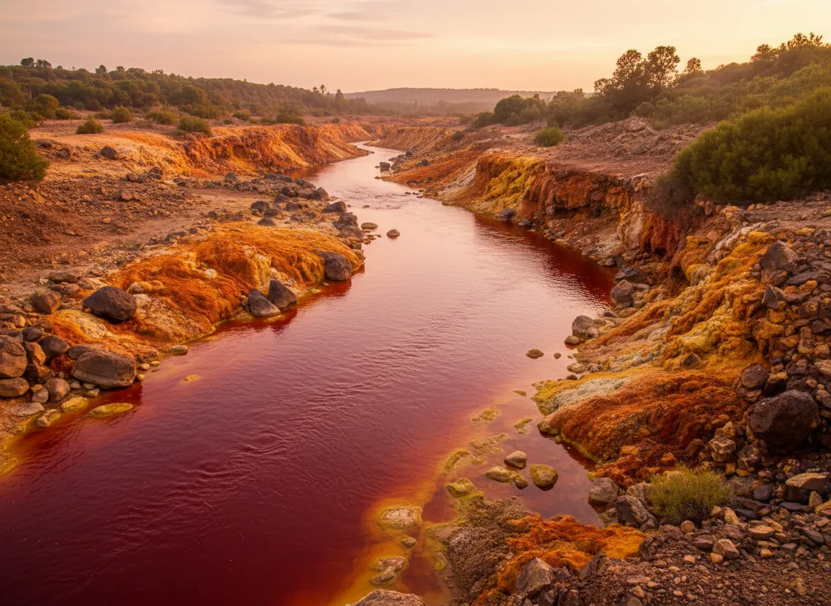 Imagine a river that flows with blood-red water, carving a landscape so alien that scientists use it as a real-world analog for Mars.