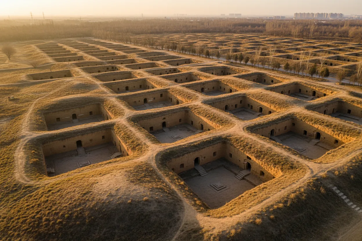 Imagine living not *in* a house, but *inside* the earth itself, in homes carved into giant subterranean pits.