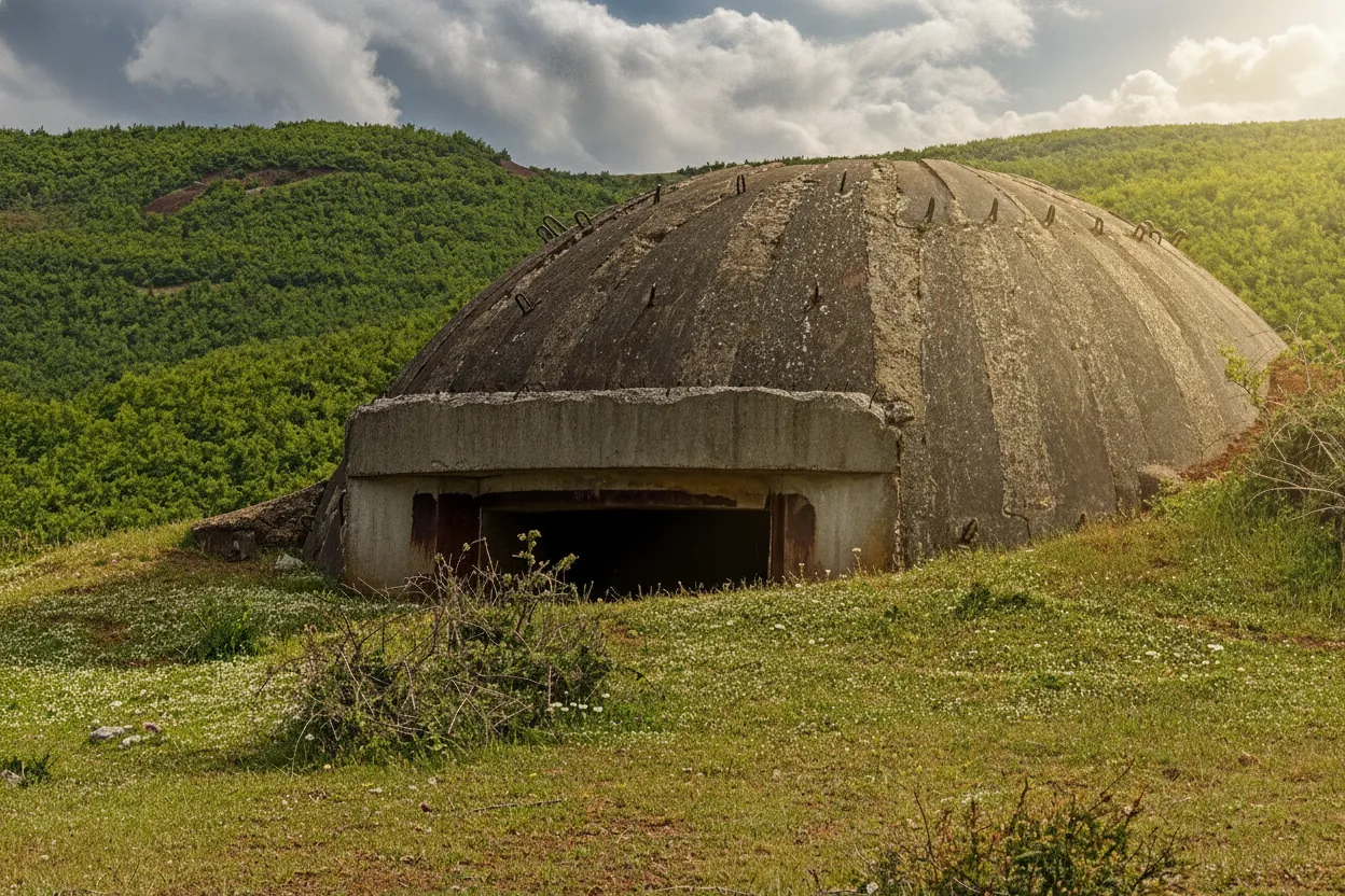 Dotting the landscape like concrete mushrooms, Albania's estimated 750,000 bunkers are the chilling, surreal legacy of a paranoid dictator.