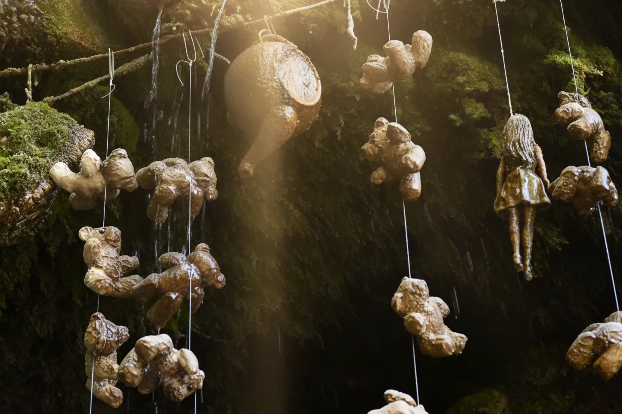 Imagine a place where water turns objects into solid stone in just a few months – not over eons, but before your very eyes.