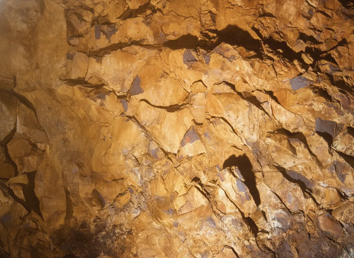 Open elevator descending into the vibrant, multi-colored magma chamber of Thrihnukagigur volcano in Iceland