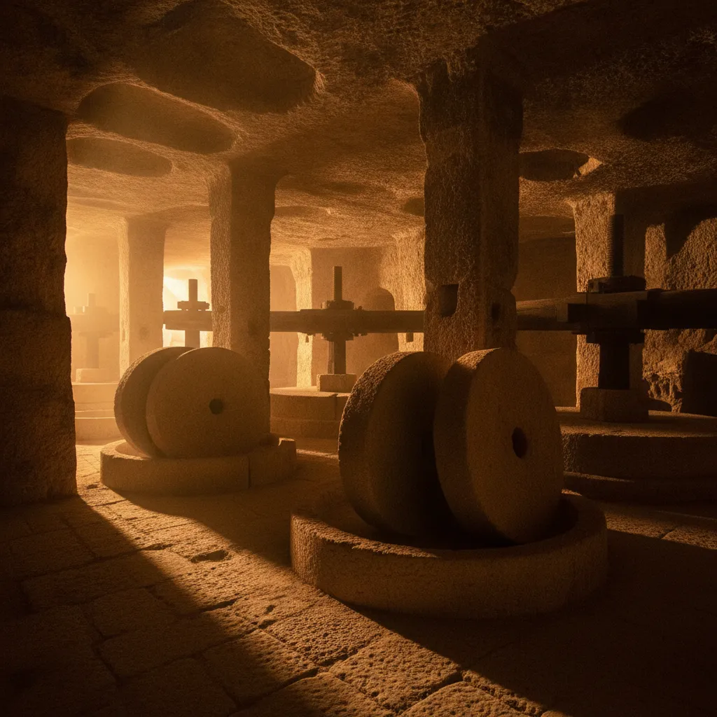 Deep beneath the sun-drenched olive groves of southern Italy lies a forgotten world where liquid gold was once pressed in total darkness.