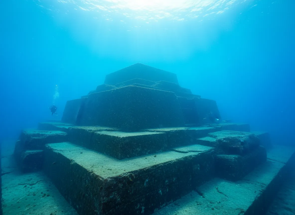 Scenic view of Yonaguni Island's rugged coastline with green hills and the vast ocean